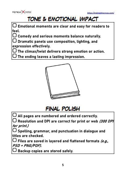 Manga Editing Checklist Preview 5